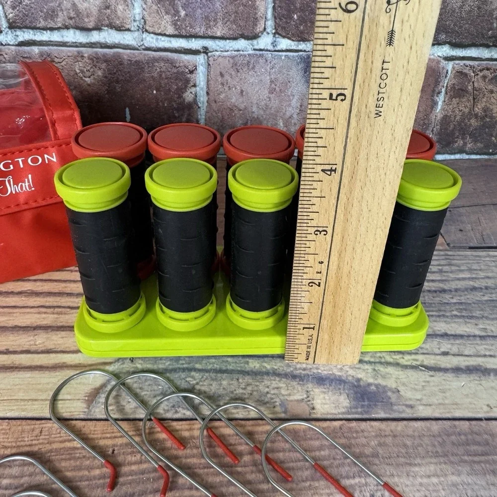 Remington All That Hot Rollers Travel 10 Curlers w Clips / Case Tested!‎ H-1015